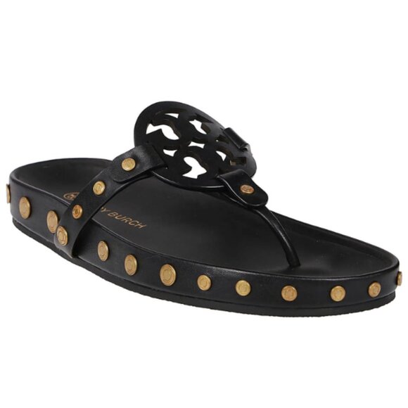 Tory Burch Miller Cloud Coin Sandals- SZ 8 - Picture 2 of 2